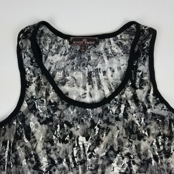 Almost Famous Animal Print Sheer Tank Top - Picture 5 of 6